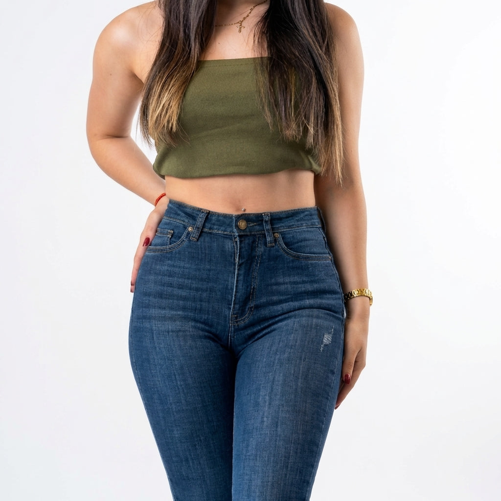 SKINNY JEAN AZUL MEDIO 9124