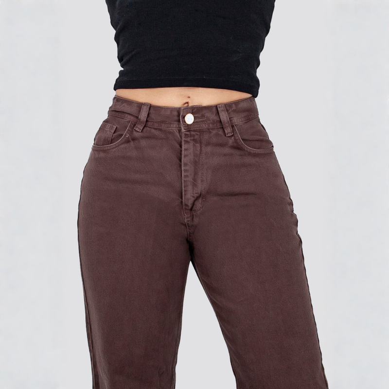 MOM JEANS MOCCA 9209