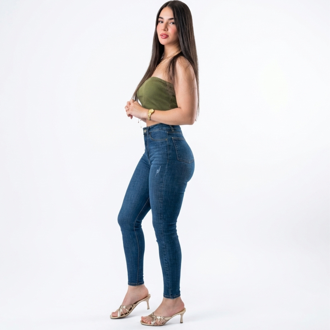 SKINNY JEAN AZUL MEDIO 9124