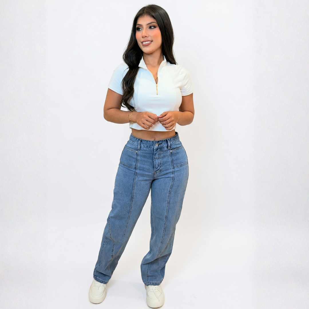 MOM JEANS LINEAS 9147