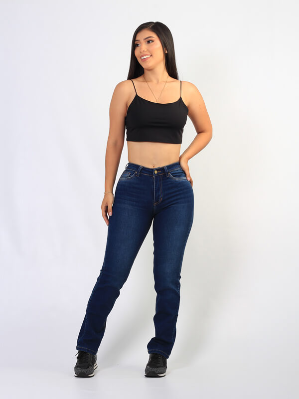 SKINNY SEMI ACAMPANADO OSCURO 9107