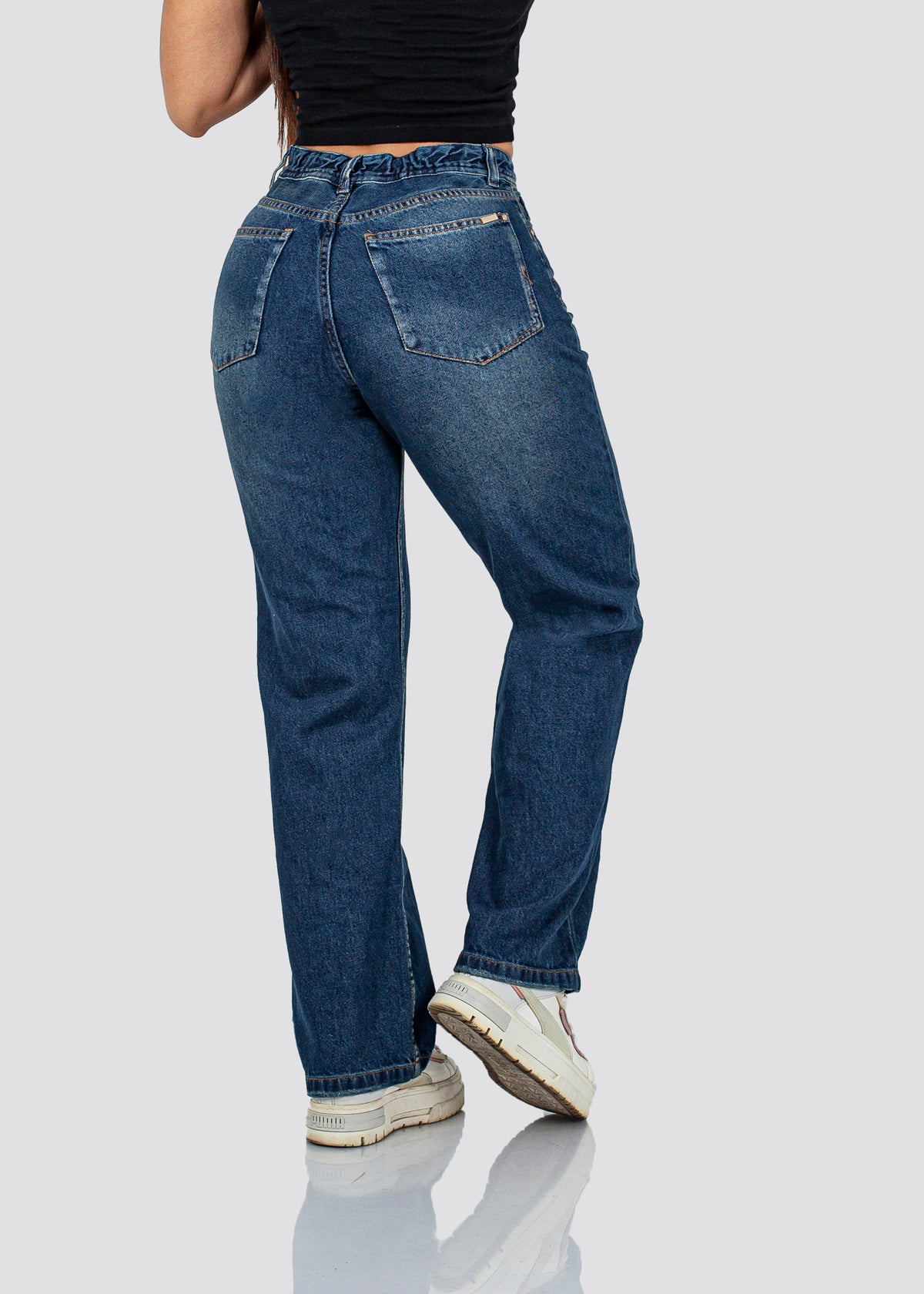 MOM JEANS DARK BLUE 9207