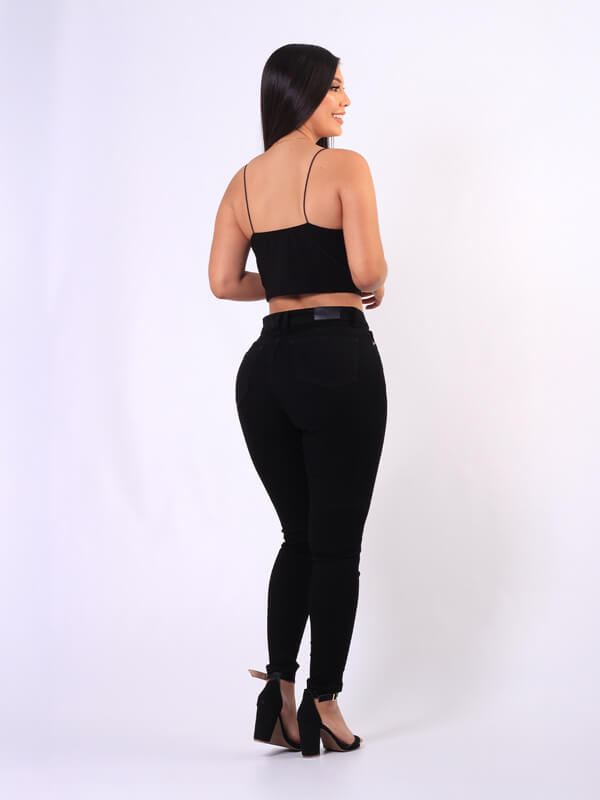 SKINNY  JEANS NEGRO 9123