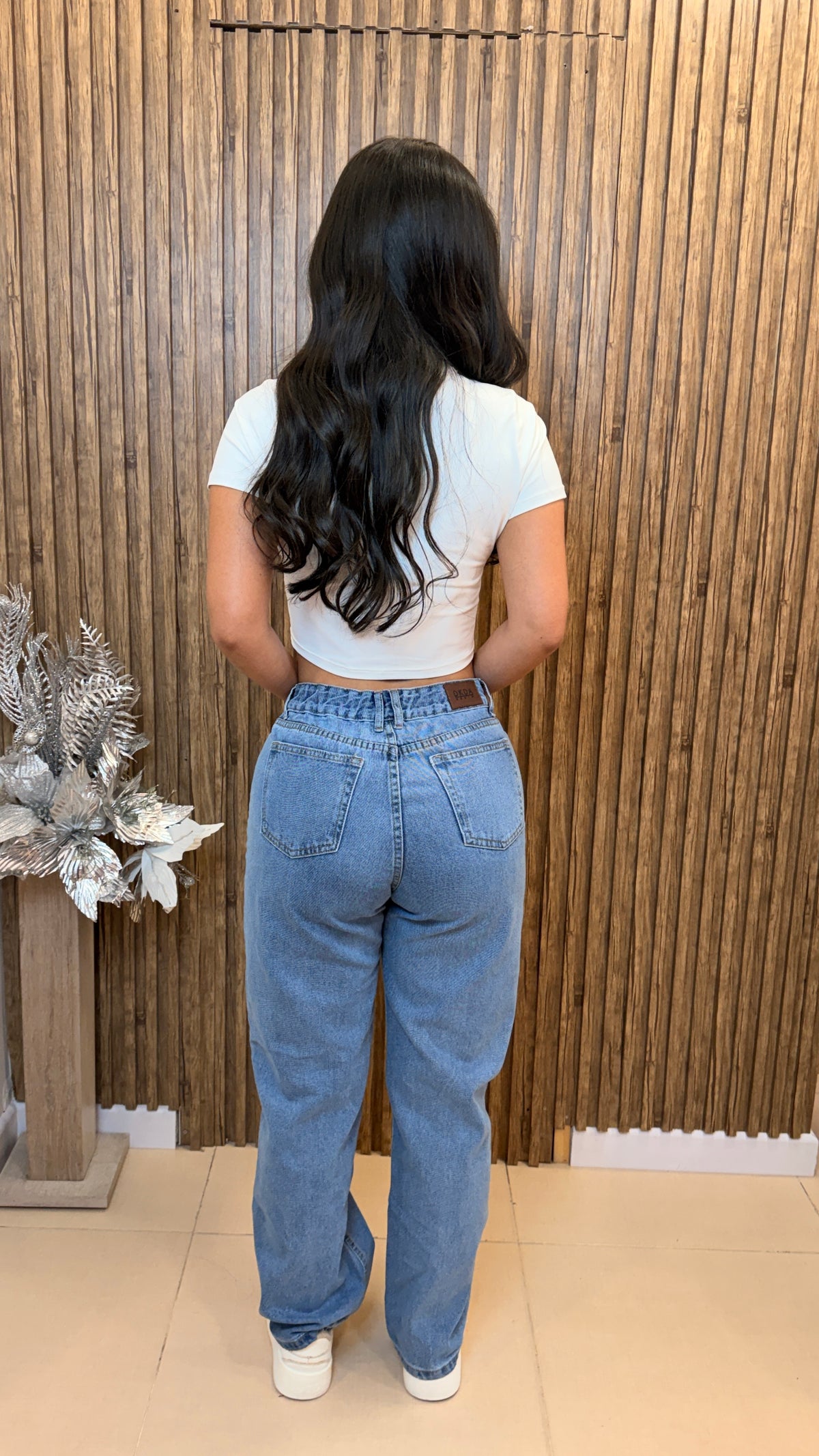9147 MOM JEANS LINEAS OFERTA