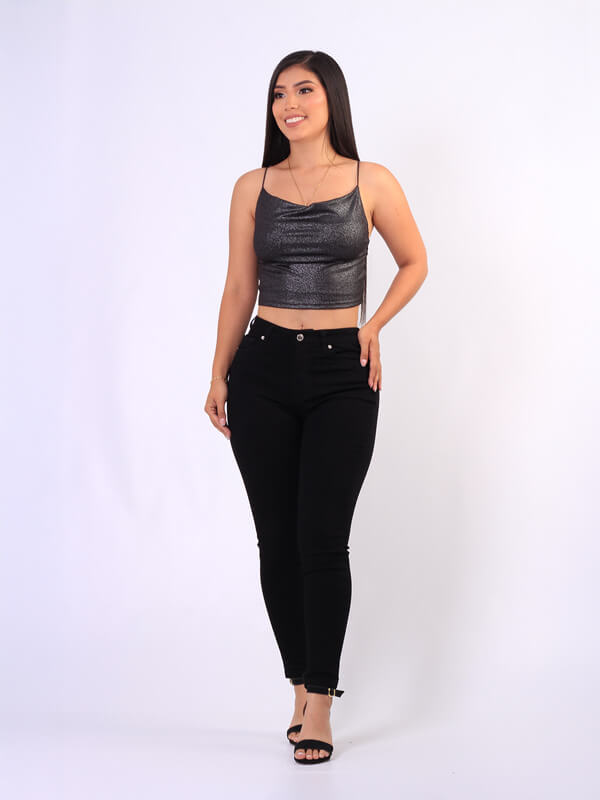 SKINNY  JEANS NEGRO 9123