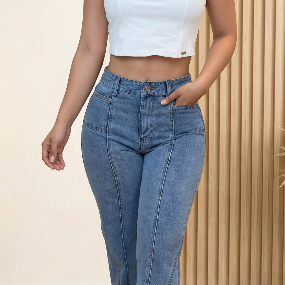 MOM JEANS LINEAS 9147