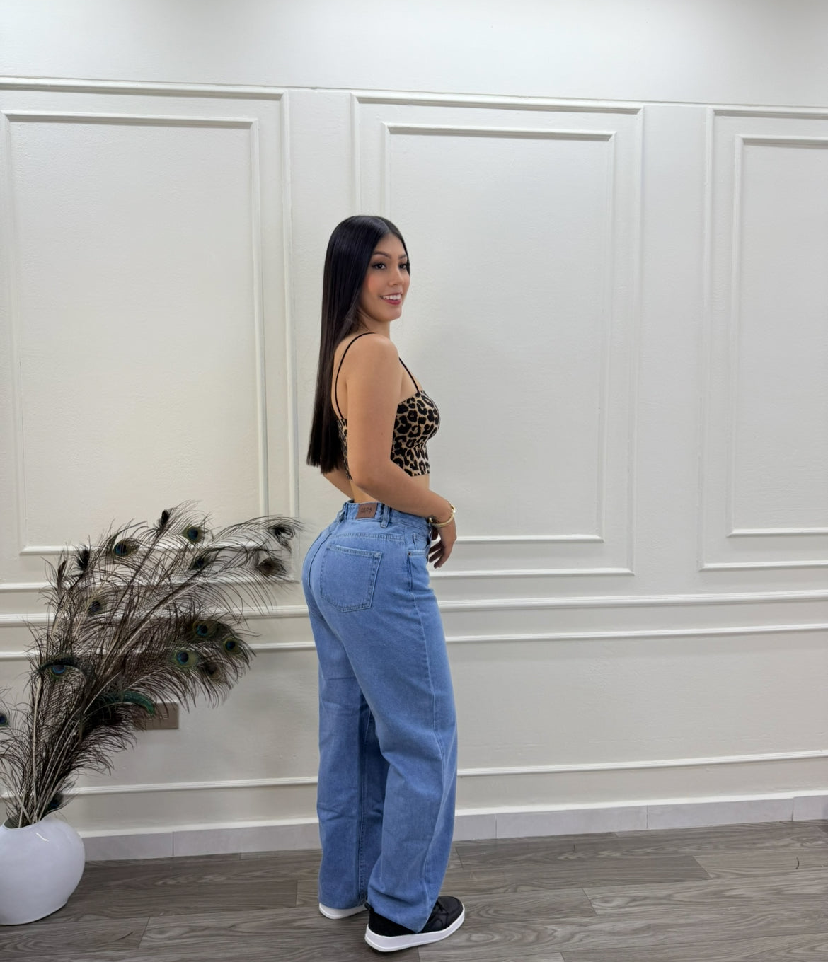 MOM JEANS TONO MEDIO 9137