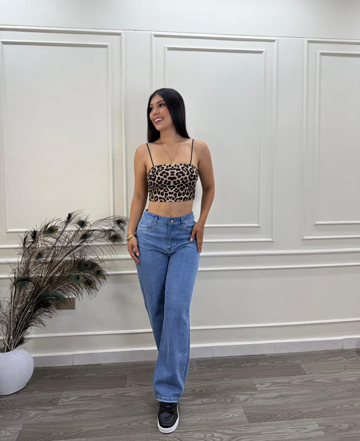 MOM JEANS TONO MEDIO 9137