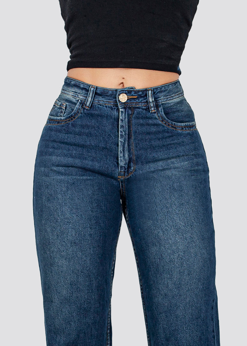 MOM JEANS DARK BLUE 9207